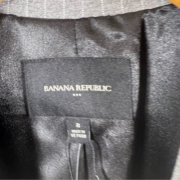 Banana Republic Factory Machine Washable Striped Blazer NWT 8 - Picture 3 of 8